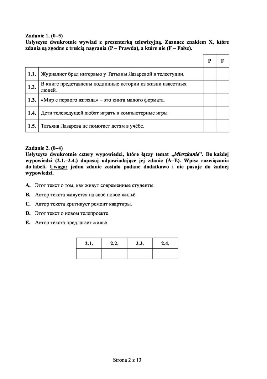 Matura 2015. Rozwiąż maturę z języka rosyjskiego (poziom podstawowy) [TEST, ODPOWIEDZI] 