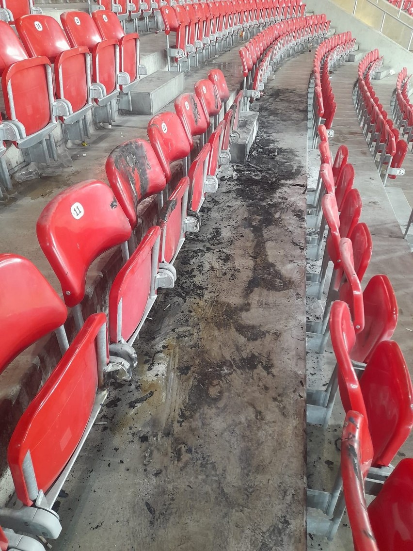 Miasto Łódź liczy straty po meczu Widzew - Lech i dewastacji stadionu. Zobaczcie zdjęcia