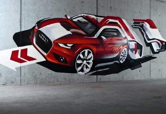 Audi A1, na razie jako graffiti