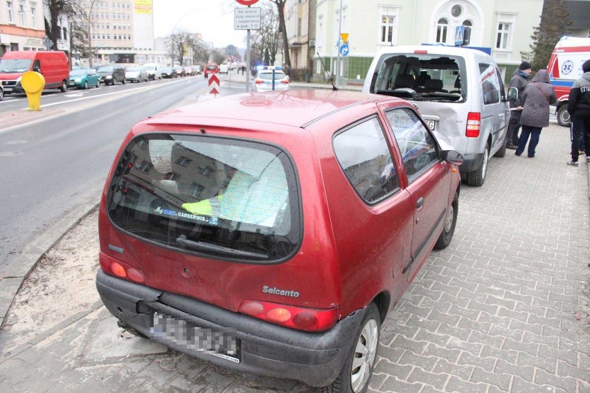 Kolizja w centrum Koszalina