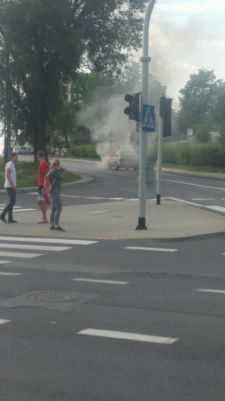 Pożar samochodu na ul. Północnej w Lublinie