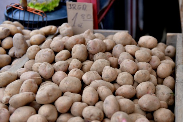 Ziemniaki Irga 1.80 złotych za kilogram.Zobacz ceny owoców i warzywa na kolejnych slajdach.