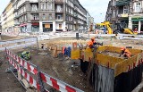 Przebudowa ulicy Jagiellońskiej. Postępy prac [zdjęcia, wideo]