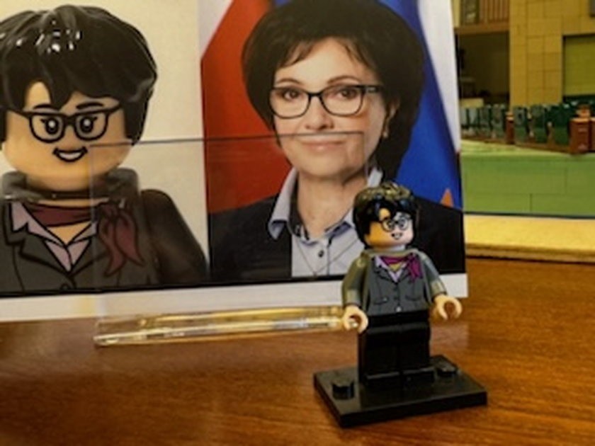 Michał Wawrentowicz zbudował Sejm z klocków Lego. Budowla...