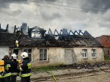 Pożar w miejscowości Nielep w powiecie świdwińskim [zdjęcia] 
