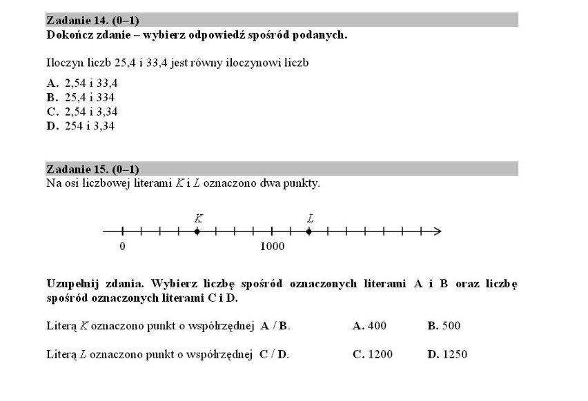 Próbny sprawdzian szóstoklasisty 2014 - języki polski,...