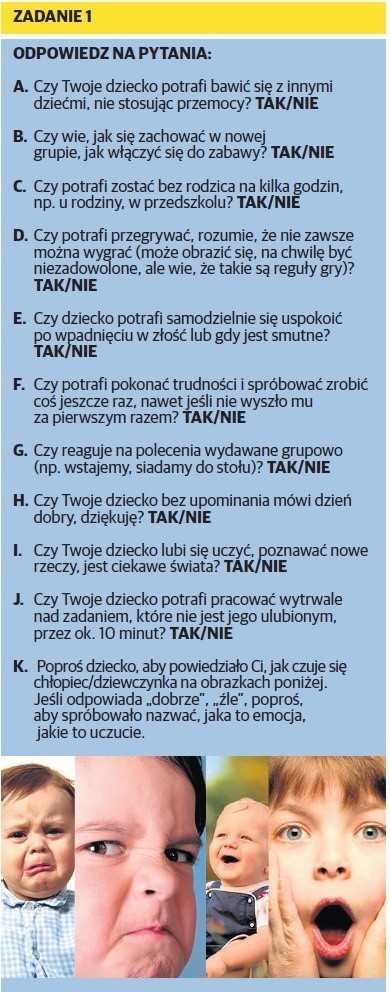 SPRAWDZIAN GOTOWOŚCI SZKOLNEJ