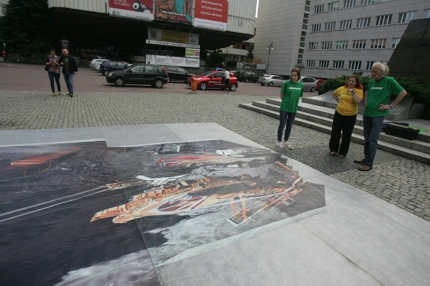 Wielka dziura w Katowicach! Greenpeace przeciwko kopalniom...