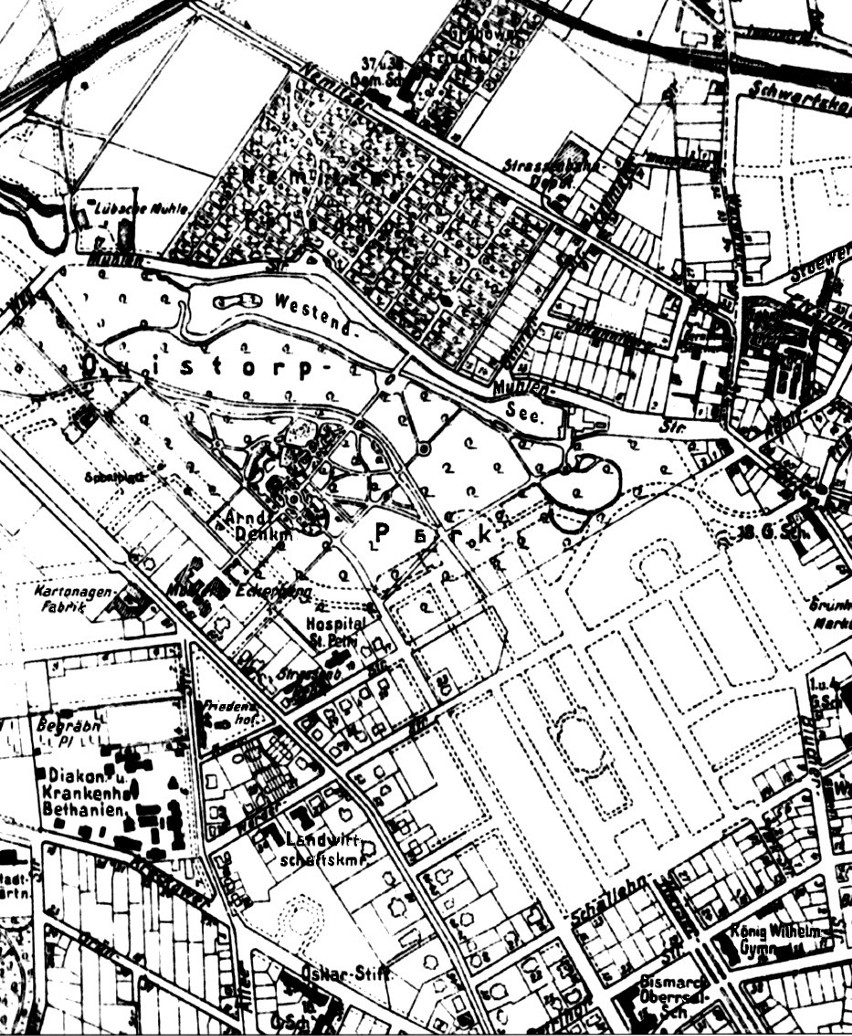 Plan miasta z 1919 roku.