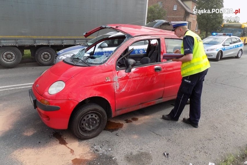 Wypadek w Czerwionce. Opel zderzył się z daewoo