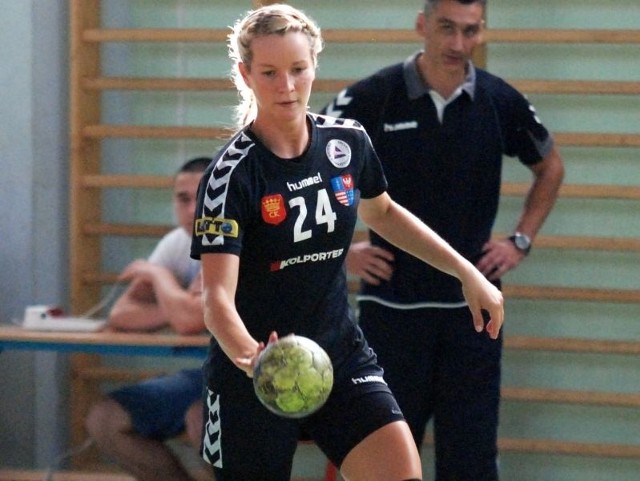 Marta Rosińska we wtorkowych sparingach w Piotrkowie zdobyła w sumie 8 bramek.