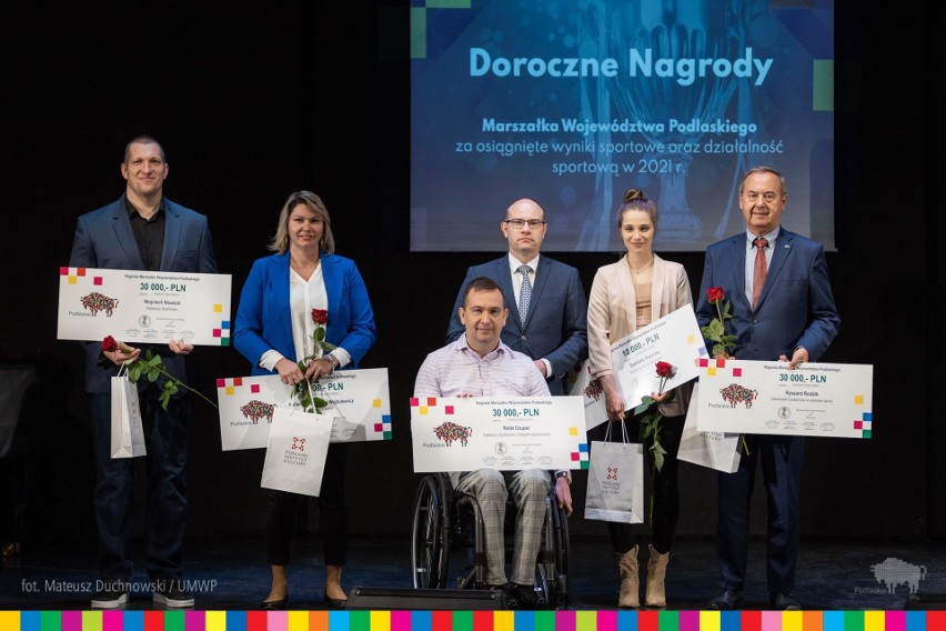 Najlepsi sportowcy, trener i działacz nagrodzeni przez Marszałka Województwa Podlaskiego