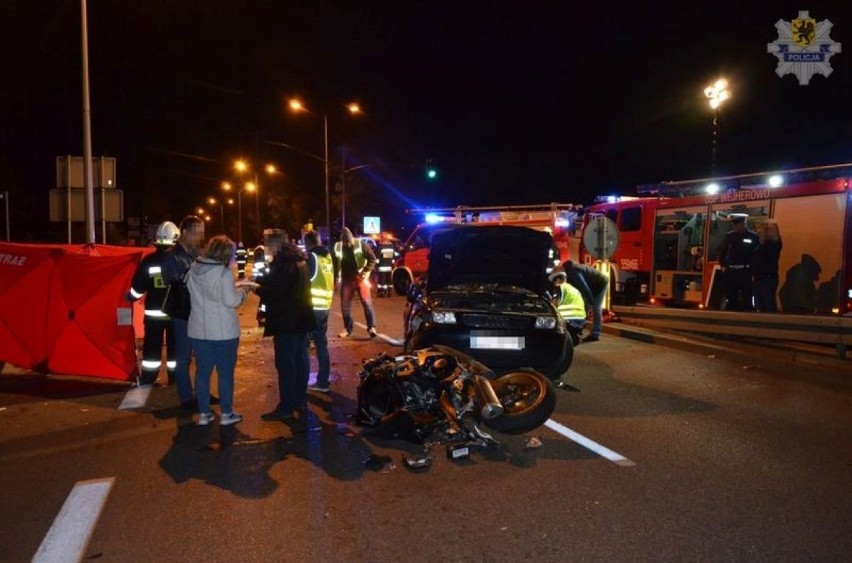 Śmiertelny wypadek motocyklisty w Wejherowie