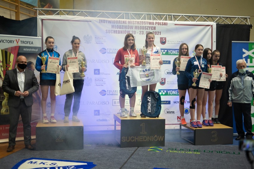 Badmintoniści z Głubczyc zdobyli osiem medali MP U13.