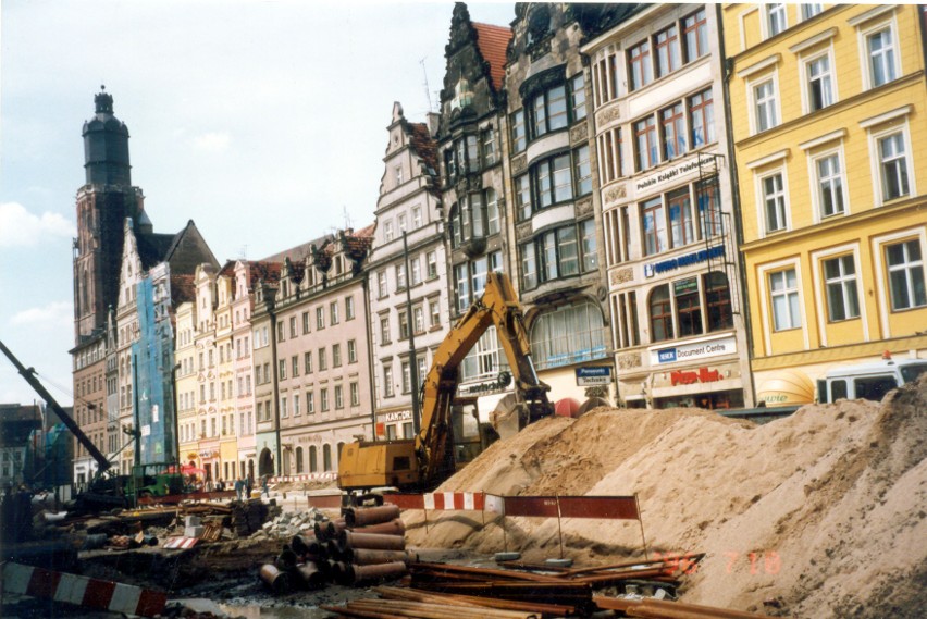 Remont nawierzchni Rynku w roku 1995