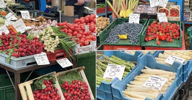 Jakie są ceny warzyw i owoców w maju? Sprawdźcie, po ile można kupić m.in.  truskawki, szparagi oraz pomidory na szczecińskich ryneczkach 11 maja 2022 >>>
