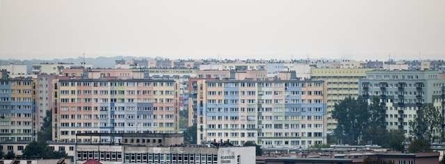 Panorama miasta BlokPanorama miasta - Blok , blokowisko , mieszkania , wielka płyta