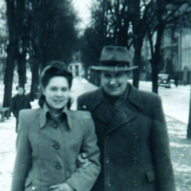 Jerzy i Jadwiga Milewscy. Słupsk 1949 rok.