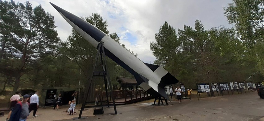 Model rakiety V2 w Muzeum Wyrzutni Rakiet w Rąbce pod Łebą