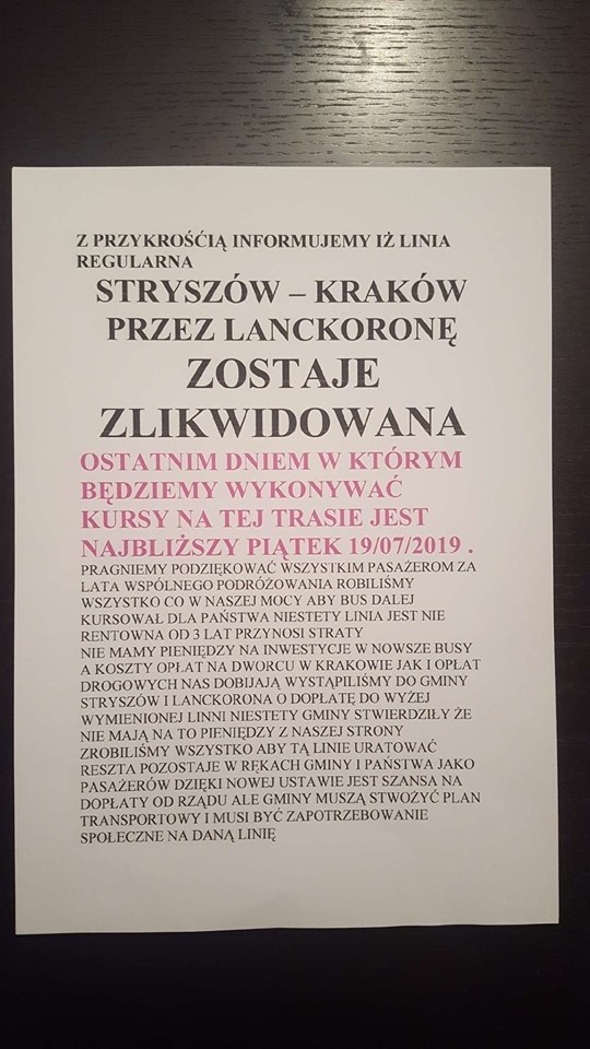 Takie ogłoszenie przeraziło mieszkańców Lanckorony