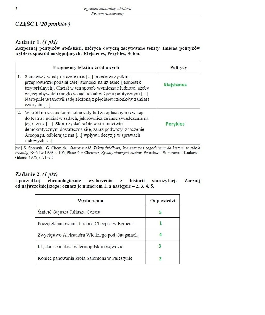 MATURA 2013 z CKE. HISTORIA - poziom rozszerzony [ARKUSZE, PYTANIA, ODPOWIEDZI]