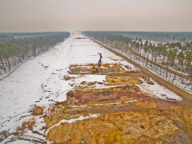 Budowa autostrady A1. Odcinek I Pyrzowice - Woźniki.