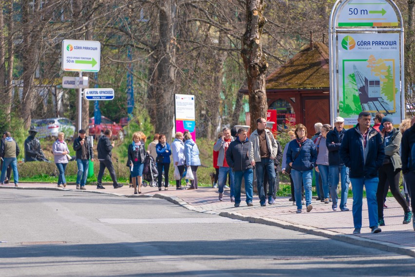 Turyści postawili na majówkę w krynickim uzdrowisku. Tłumy na ulicach [ZDJĘCIA]