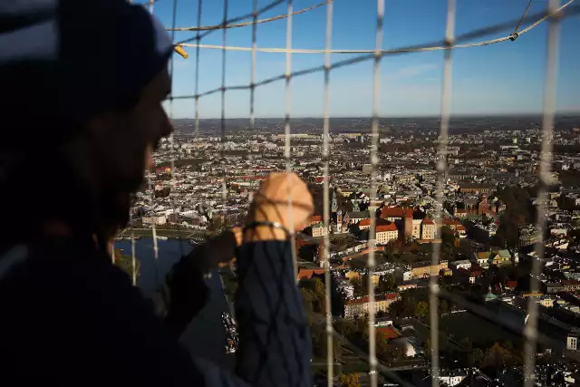 Widoki z balonu widokowego nad Wisłą