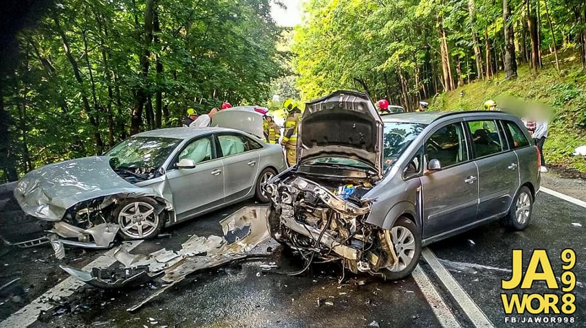 Wypadek w Jeżowie pod Bolkowem