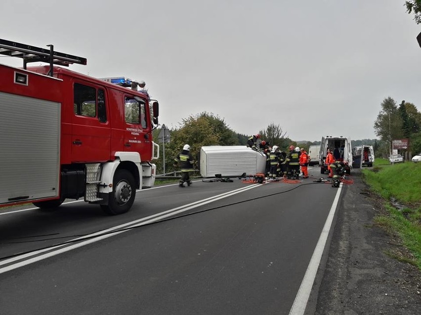 Kalwaria Zebrzydowska. Wypadek na DK 52 [ZDJĘCIA INTERNAUTY]