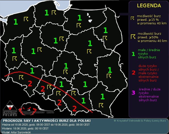 18 czerwca nad Polską przejdą silne burze - ostrzega IMGW i...