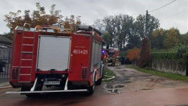 Pożar samochodu w Bielsk Podlaskim