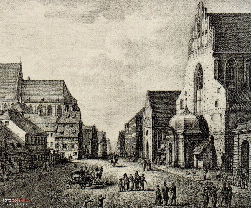 Ulica Świdnicka na rysunku Mützela
