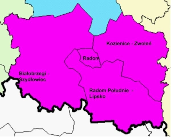 Cztery obszary inwestycyjne sieci; na obszarze Białobrzegów...