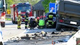 Śmiertelny wypadek na DW 781 w Jankowicach. Nie żyje jedna osoba. Droga zablokowana 