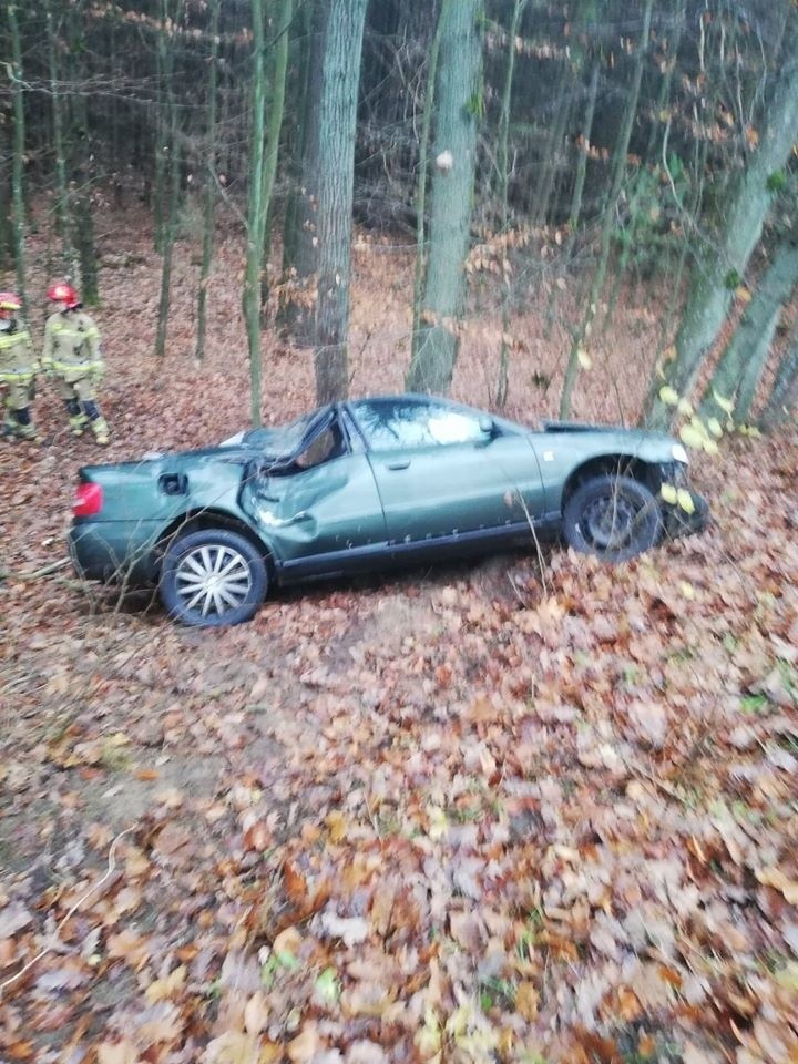 Kierowca audi, mieszkaniec Miastka, stracił panowanie nad...