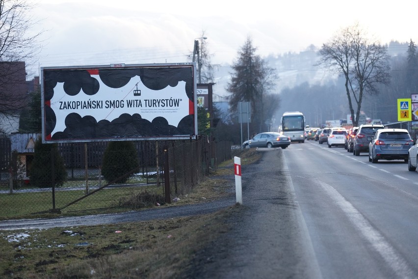 Billboard, który uderza w opłatę klimatyczną [ZDJĘCIA]