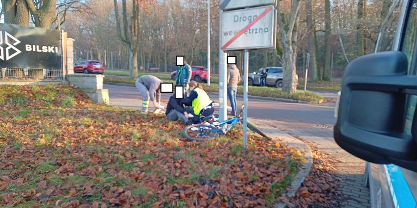 Potrącenie na ul. Madalińskiego. Rowerzysta trafił na...