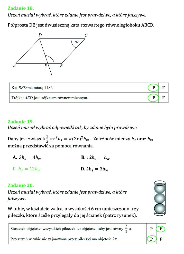 Próbny egzamin gimnazjalny 2014: Matematyka [ARKUSZE, ODPOWIEDZI]