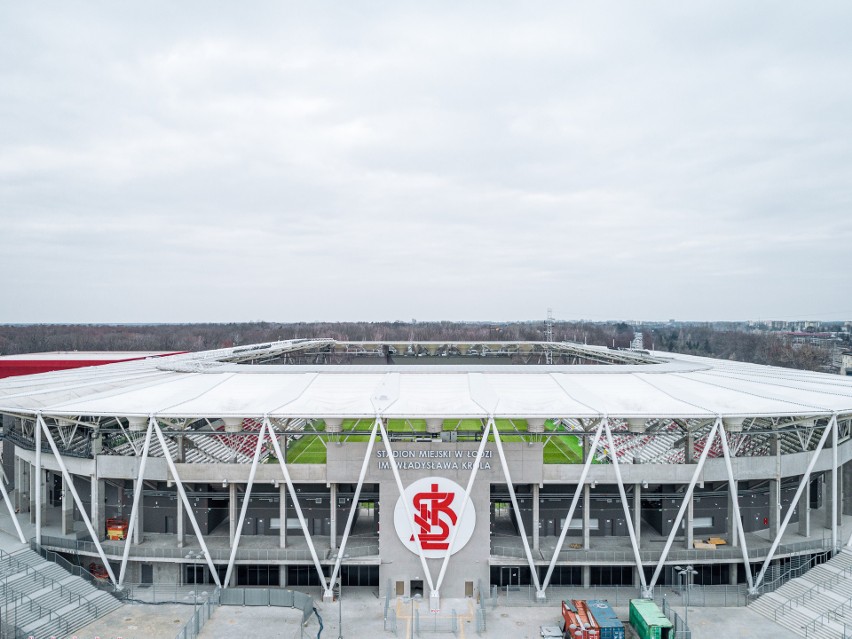 Stadion ŁKS im. Władysława Króla jest na 12 miejscu w Polsce. Najnowsze zdjęcia z drona