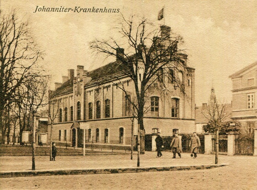 Szpital joannitów w Nowej Soli na początku XX wieku (kartka...