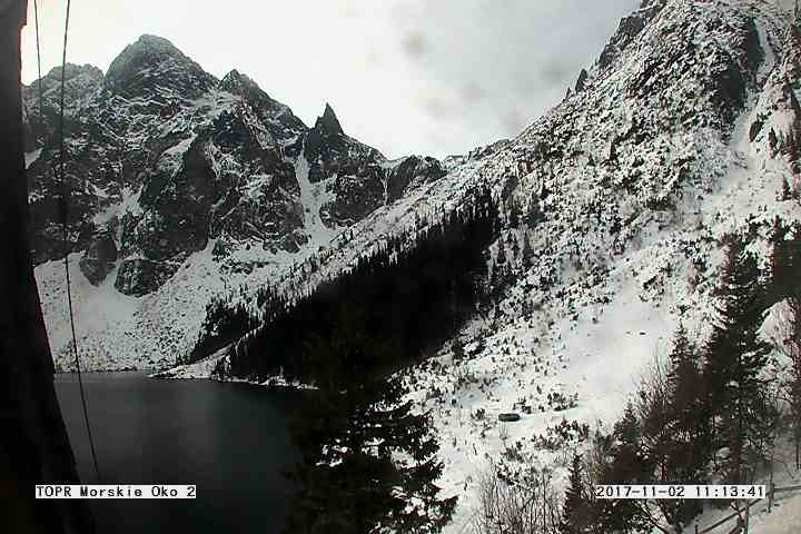 Morskie Oko widok na Mnicha