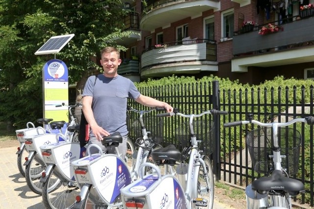 Czekałem na to, kiedy na naszym osiedlu pojawią się BiKeRy - mówi Roman Bućko, mieszkaniec Ignatek - Osiedla