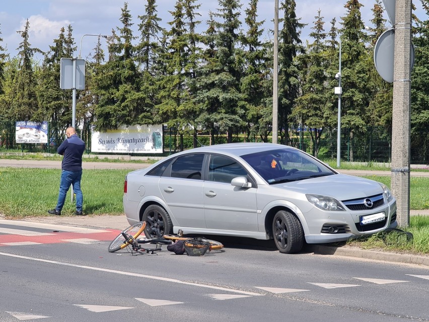 Potrącenie rowerzystki w Toruniu