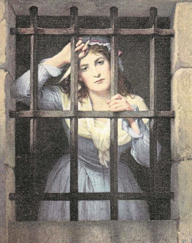 Charlotte Corday, zabójczyni Marata, uwieczniona na obrazie Jacquesa Louisa Mullera