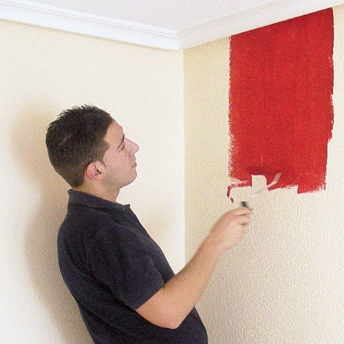 Dopiero po usunięciu tłustych plam i grzyba możesz wziąć się za malowanie ścian.