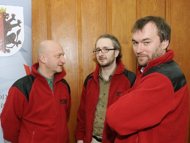 Od lewej: Jacek Kiełpiński, Rafał Panecki i Radosław Rzeszotek