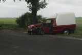 Wypadek na drodze Kruszwica - Szarlej [zdjęcia]