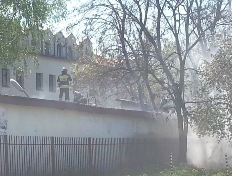 Pożar na plebanii na Widzewie