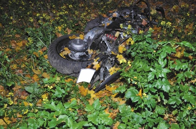 Kierowca tego motocykla zginął na miejscu